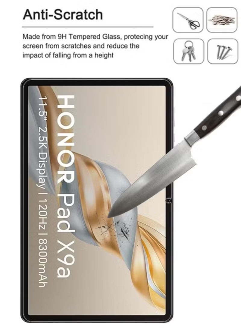 YoYoTech Honor Pad X9a 11.5 Inch 9H Ultra HD Tempered Glass Screen Protector For Honor Pad X9a 11.5 Inch - Clear - Image 2